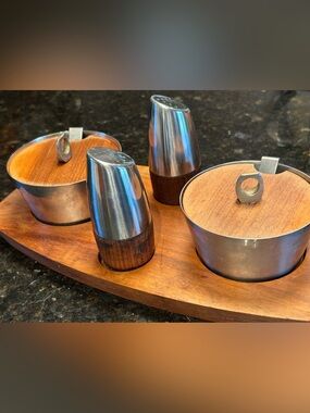 Mid Century Modern Condiment set